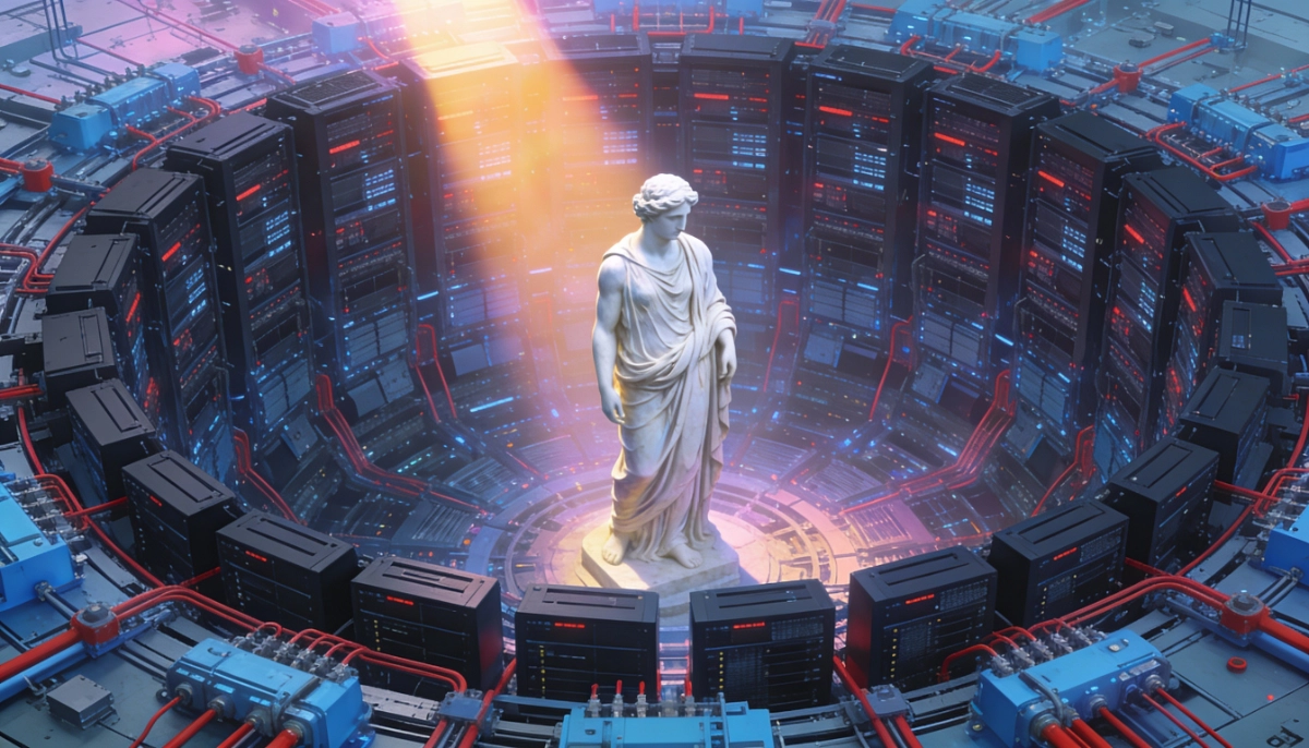 THE DECLARATION OF HUMAN SOVEREIGNTY IN THE AGE OF AI Europa, bedrängt von den KI-Supermächten USA und China (AI generated - Flux2)