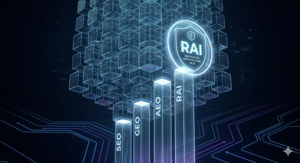 Infrastruktur der Einordnung - von SEO über GEO und AEO zu RAI Reputation Architecture in AI (Gemini)